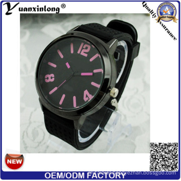 Yxl-171 Custom Logo Cheapest Silicone Watch Men Colorful Dial Casual Big Dial Sport Quartz Wrist Watch Mens